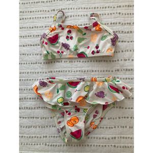 Girl's Trendy Fruit Print Bikini Size 2T L.L. Bean